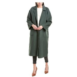 ASM ANNA GREEN COAT NEW WITH TAGS SIZE 4 100% WOOL